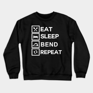 Contortionist Shirt Eat Sleep Bend Repeat Exercise Training Crewneck Sweatshirt